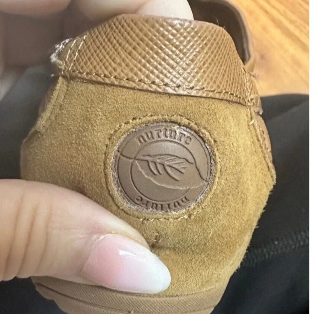 Nurture Ballet Flats Women's‎ Size 7M Tan Brown Leather Comfort Slip On Shoes